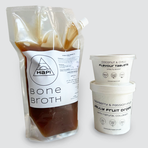 Collagen Bundle 1 I Beef Bone Broth + Flavour tablets + Jelly Fruit Drops