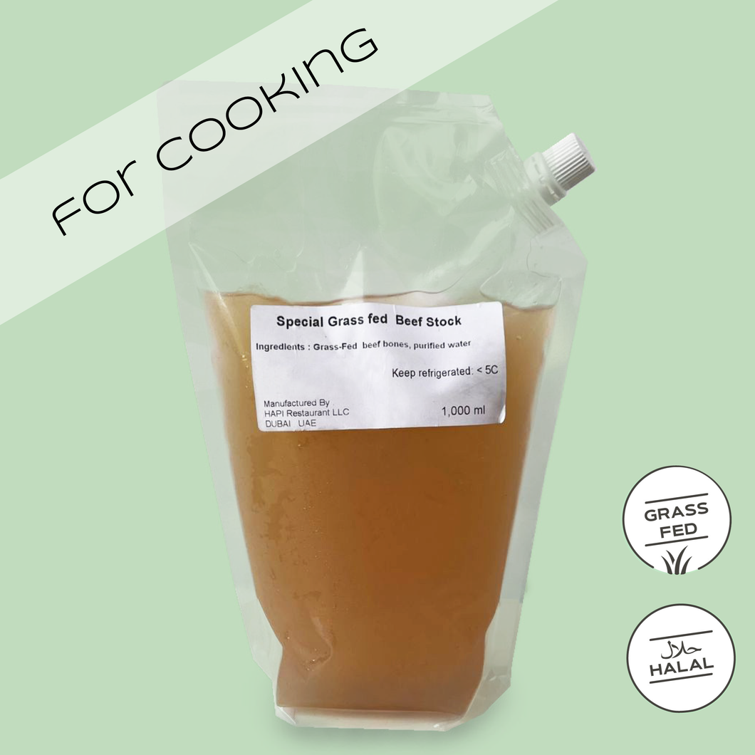 Grass Fed Beef Stock - for Cooking | 1,000ml